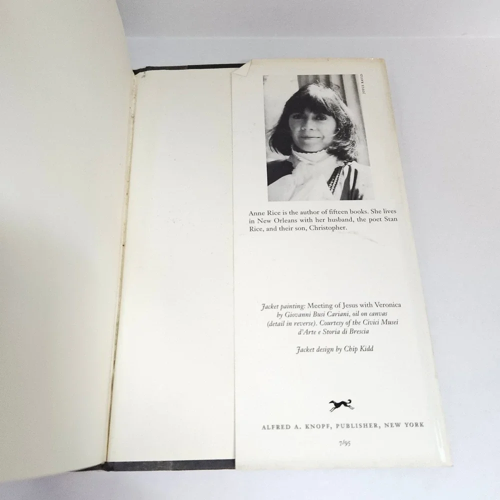 Anne Rice Memnoch The Devil HCDJ First Edition 1995 Knopf Vampire Fiction Horror